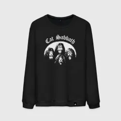 Мужской свитшот хлопок Black Sabbath с котами