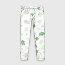 Детские леггинсы 3D Текстура белой гавайской рубашки