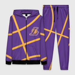 Женский костюм 3D Лейкерс - текстура фиолетового мяча