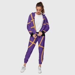 Женский костюм 3D Лейкерс - текстура фиолетового мяча - фото 2
