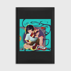 Ежедневник Мультяшная Хип-хоп девушка с касетой - ретро anime арт