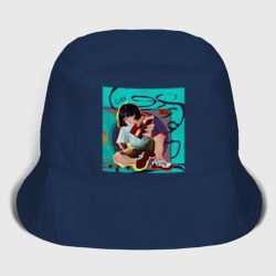 Женская панама хлопок Мультяшная Хип-хоп девушка с касетой - ретро anime арт