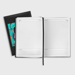 Ежедневник Мультяшная Хип-хоп девушка с касетой - ретро anime арт - фото 2