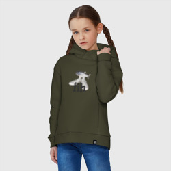 Детское худи Oversize хлопок Fih - мем с рыбой в кедах - фото 2