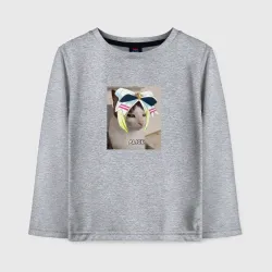 Детский лонгслив хлопок Становясь волшебницей Алиса