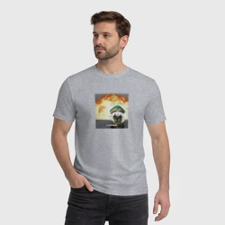 Мужская футболка хлопок Cтановясь волшебницей Леопард - фото 2