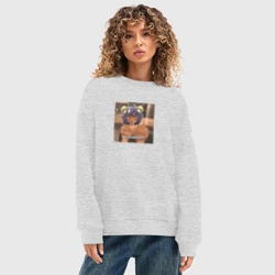 Женский свитшот oversize без начеса хлопок Становясь волшебницей Бейсэр - фото 2