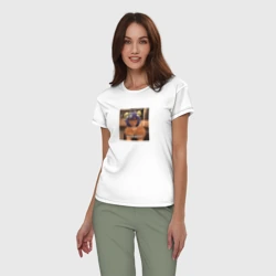 Женская пижама с белой футболкой хлопок Становясь волшебницей Бейсэр - фото 2