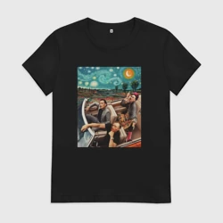 Женская футболка хлопок Однажды в искусстве