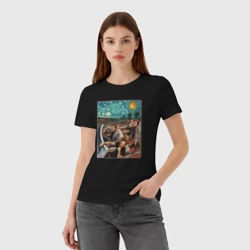 Женская футболка хлопок Однажды в искусстве - фото 2