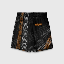 Детские спортивные шорты 3D Kayo следы шин