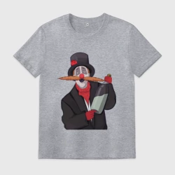 Мужская футболка хлопок Настоящий колдун - прикол из Деревня Дураков