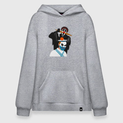 Худи SuperOversize хлопок Крик-мужик и Джокер-моряк из Деревня дураков мем