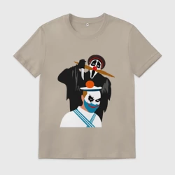 Мужская футболка хлопок Крик-мужик и Джокер-моряк из Деревня дураков мем