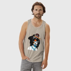 Мужская майка хлопок Крик-мужик и Джокер-моряк из Деревня дураков мем - фото 2