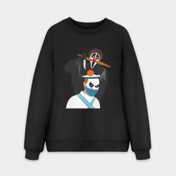 Мужской свитшот oversize без начеса хлопок Крик-мужик и Джокер-моряк из Деревня дураков мем