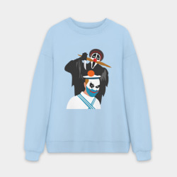 Мужской свитшот oversize без начеса хлопок Крик-мужик и Джокер-моряк из Деревня дураков мем