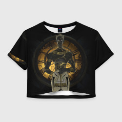 Женская футболка Crop-top 3D Хронос - Hades II