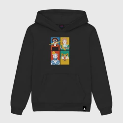 Женская толстовка хлопок Коллаж Деревня Дураков, арт из персонажей