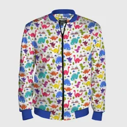 Мужской бомбер 3D Мир динозавров