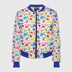 Женский бомбер 3D Мир динозавров