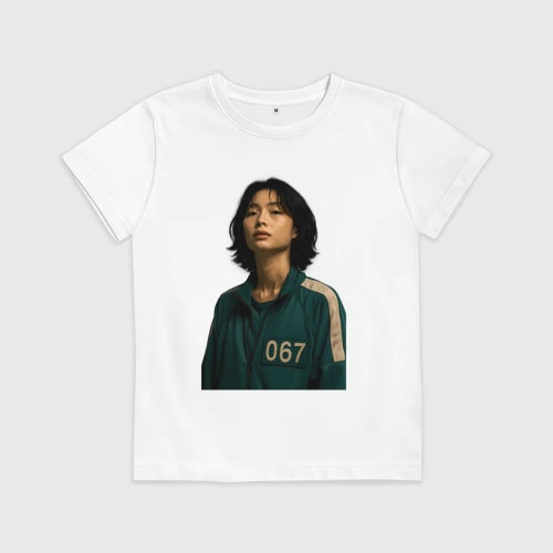 Детская футболка хлопок Игрок 067 с поднятой головой