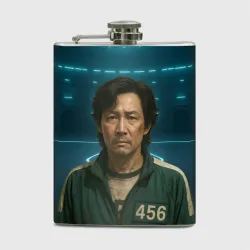 Фляга Игрок 456 грустный - Игра в кальмара