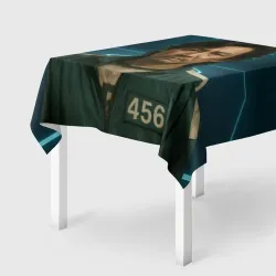 Скатерть 3D Игрок 456 грустный - Игра в кальмара