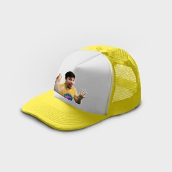 Кепка тракер с сеткой Мем мистер бист - фото 2