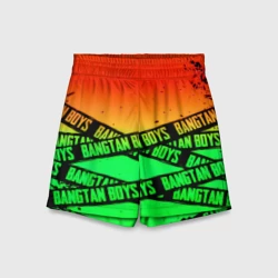 Детские спортивные шорты 3D Bangtan Boys steel grunge