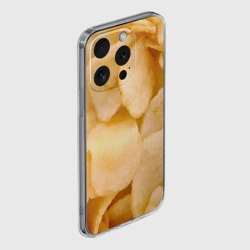 Чехол для iPhone 15 Pro силиконовый с защитой камеры Чипсы текстура - фото 2