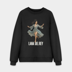 Мужской свитшот oversize без начеса хлопок Lana Del Rey танцует