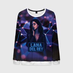 Мужской свитшот 3D Lana Del Rey и неоновая вывеска