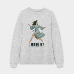 Мужской свитшот oversize без начеса хлопок Lana Del Rey перепрыгивает