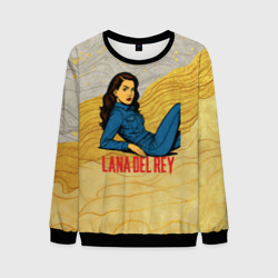 Мужской свитшот 3D Lana Del Rey в джинсовом костюме