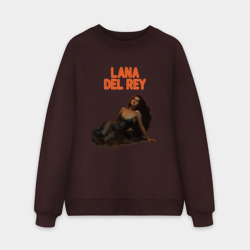 Мужской свитшот oversize без начеса хлопок Lana Del Rey лежа
