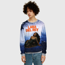 Мужской свитшот 3D Lana Del Rey лежит - фото 2