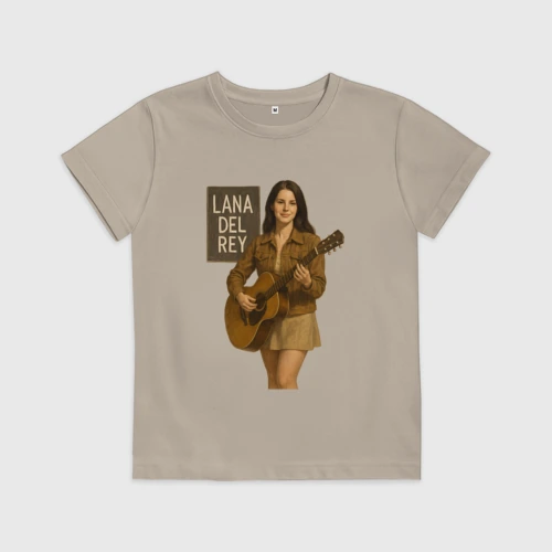 Детская футболка хлопок Lana Del Rey с гитарой