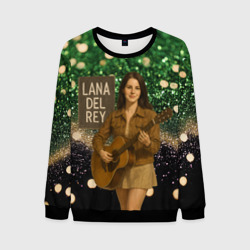 Мужской свитшот 3D Lana Del Rey играет на гитаре