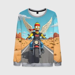 Мужской свитшот 3D Летящий в даль Гомер - Ария