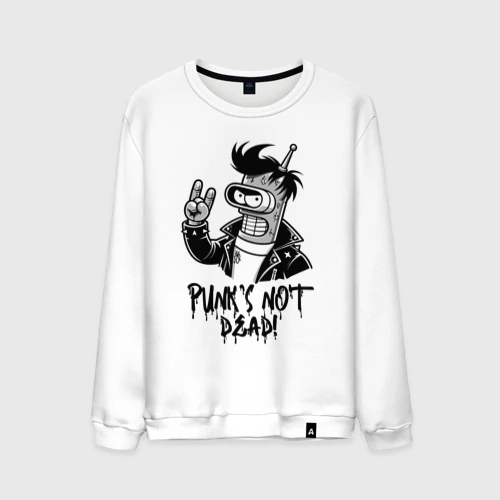 Мужской свитшот хлопок Bender - punk's not dead motto