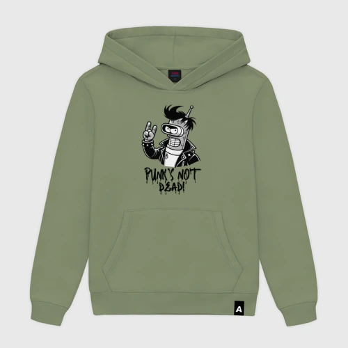 Мужская толстовка хлопок Bender - punk's not dead motto