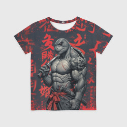 Детская футболка 3D Антропоморфная черепаха воин - нейроарт