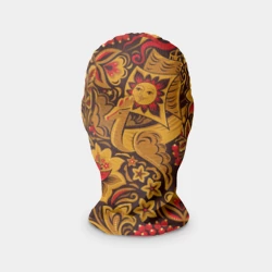 Маска карнавальная 3D Летучий корабль в стиле хохломской росписи