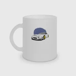 Кружка матовая стеклянная Nissan Silvia - 200SX  240SX  180SX JDM стиль