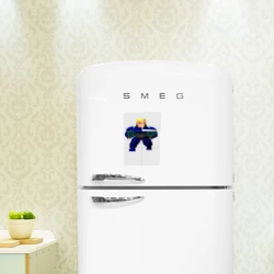 Магнитный плакат 2Х3 BJ Blazkowicz - пиксельный ретро Wolfenstein - фото 2