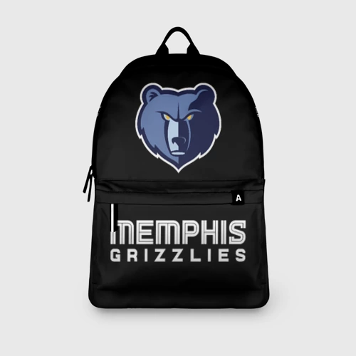 Рюкзак 3D с принтом Мемфис Гриззлис - команда, вид сбоку #3