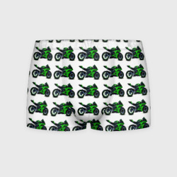 Мужские трусы 3D Motorbike green