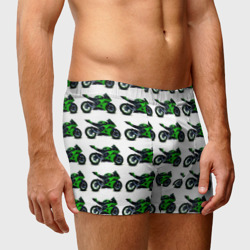 Мужские трусы 3D Motorbike green - фото 2