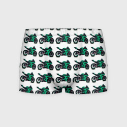 Мужские трусы 3D Motorcycle turquoise
